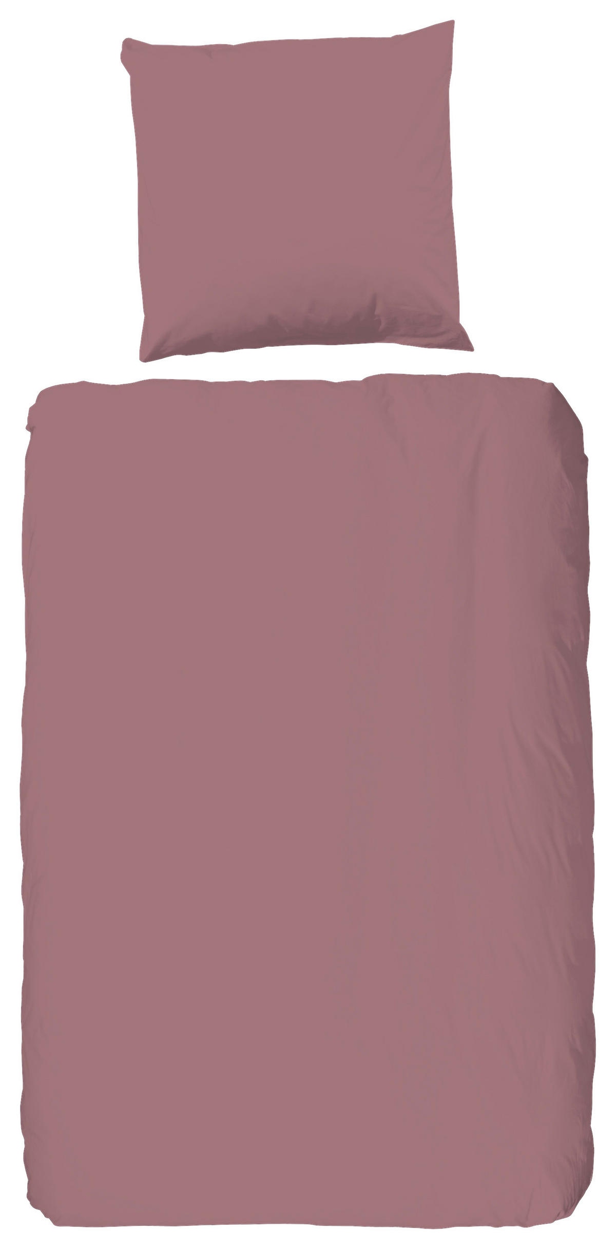 BETTWÄSCHE Uni Dusty Pink Satin 135/200 cm  - Altrosa, Basics, Textil (135/200cm)