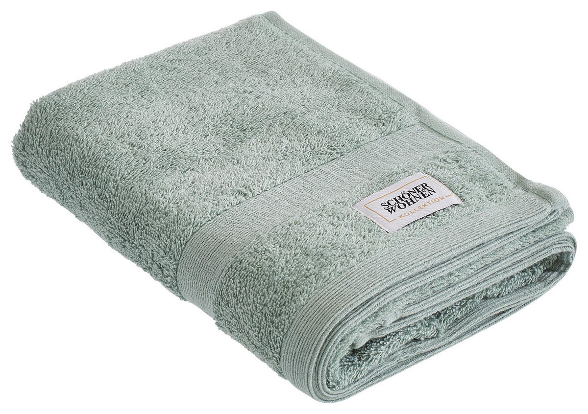 HANDTUCH SW-CUDDLY Salbeigrün  - Salbeigrün, Basics, Textil (50/100cm) - Schöner Wohnen