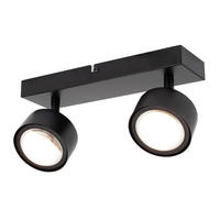 LED-STRAHLER Puk 25/8/10,8 cm   - Schwarz, Design, Metall (25/8/10,8cm) - Novel