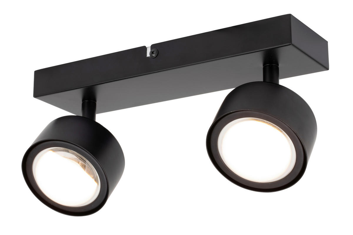 LED-STRAHLER Puk 25/8/10,8 cm   - Schwarz, Design, Metall (25/8/10,8cm) - Novel