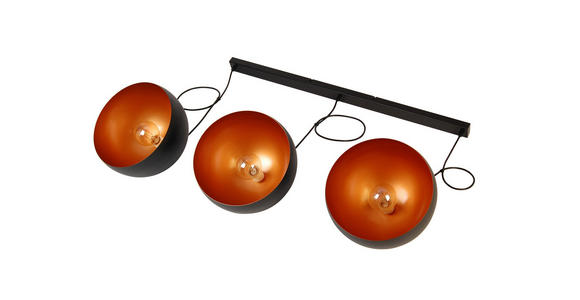 HÄNGELEUCHTE 120/30/150 cm - Goldfarben/Schwarz, Trend, Metall (120/30/150cm) - Novel
