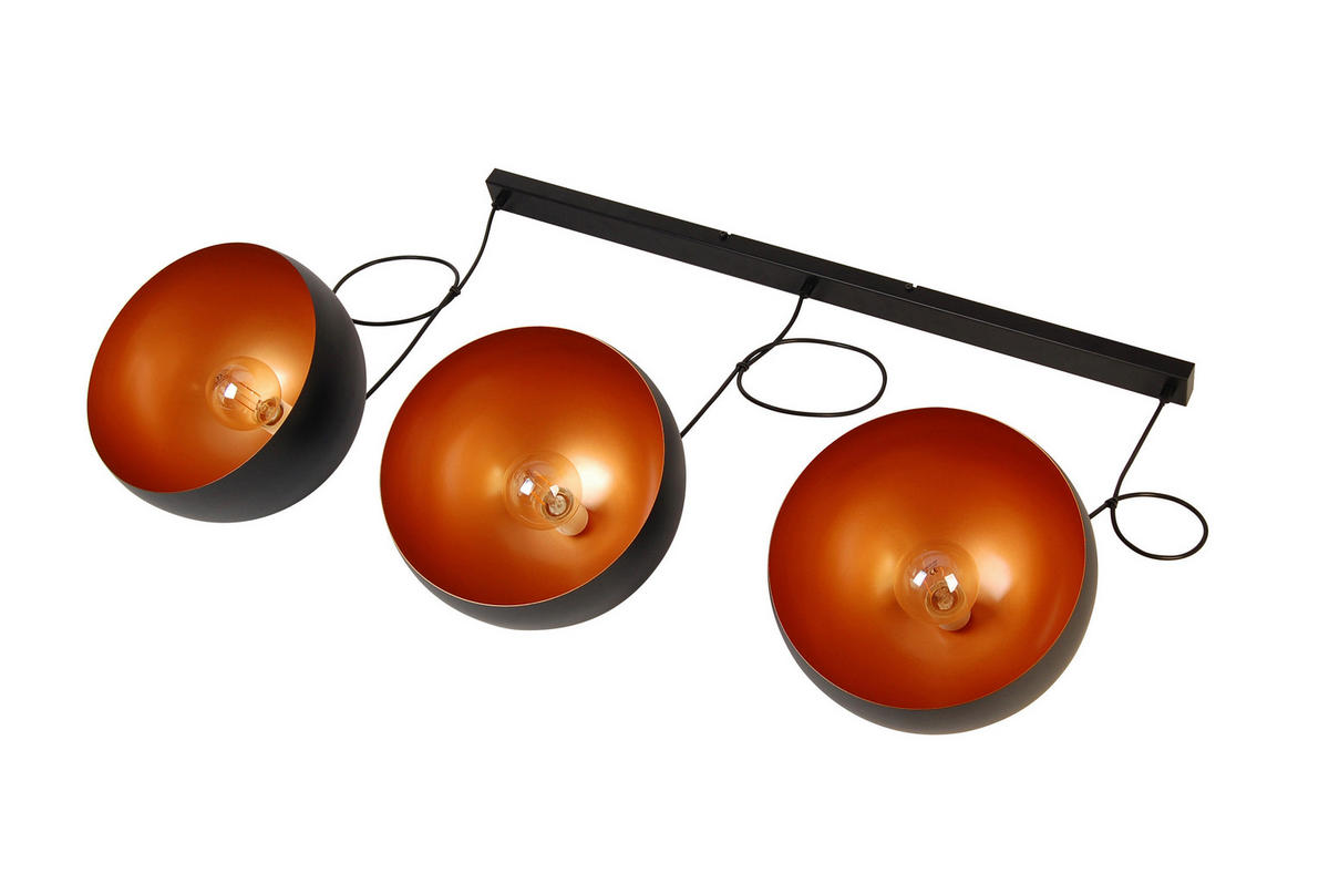 HÄNGELEUCHTE 120/30/150 cm   - Goldfarben/Schwarz, Trend, Metall (120/30/150cm) - Novel