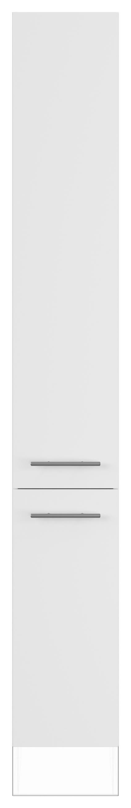 GESCHIRRSCHRANK 30/220,6/57,6 cm  in Weiß  - Edelstahlfarben/Weiß, Basics, Holzwerkstoff/Metall (30/220,6/57,6cm) - Impuls