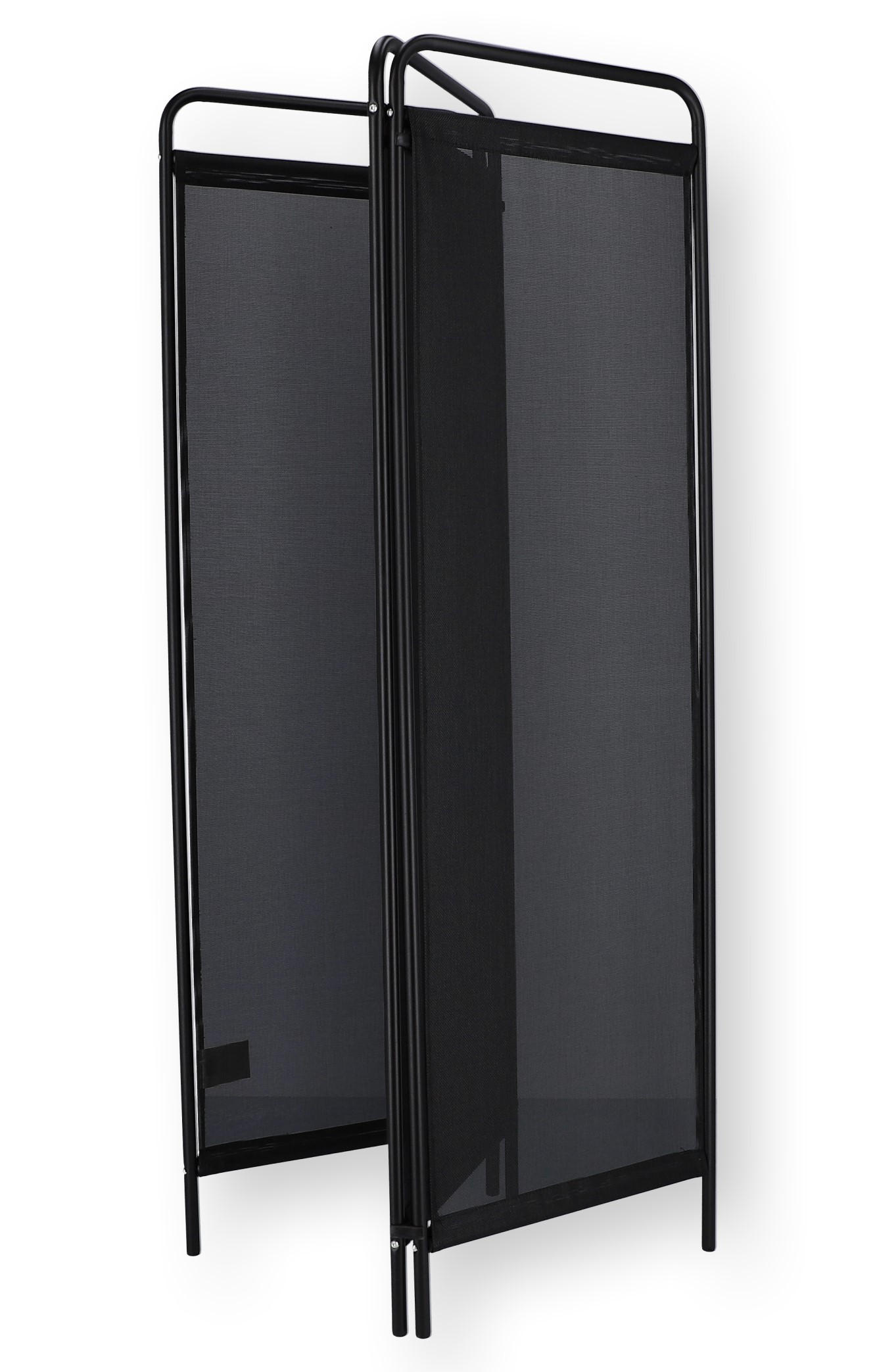 Fiam Sichtschutz Paravent Schwarz 50-150x163 cm