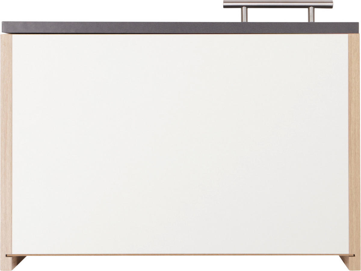 KÜCHENOBERSCHRANK 50/56,1/34,6 cm  in Grau, Eichefarben  - Eichefarben/Silberfarben, Basics, Holzwerkstoff/Metall (50/56,1/34,6cm) - Respekta