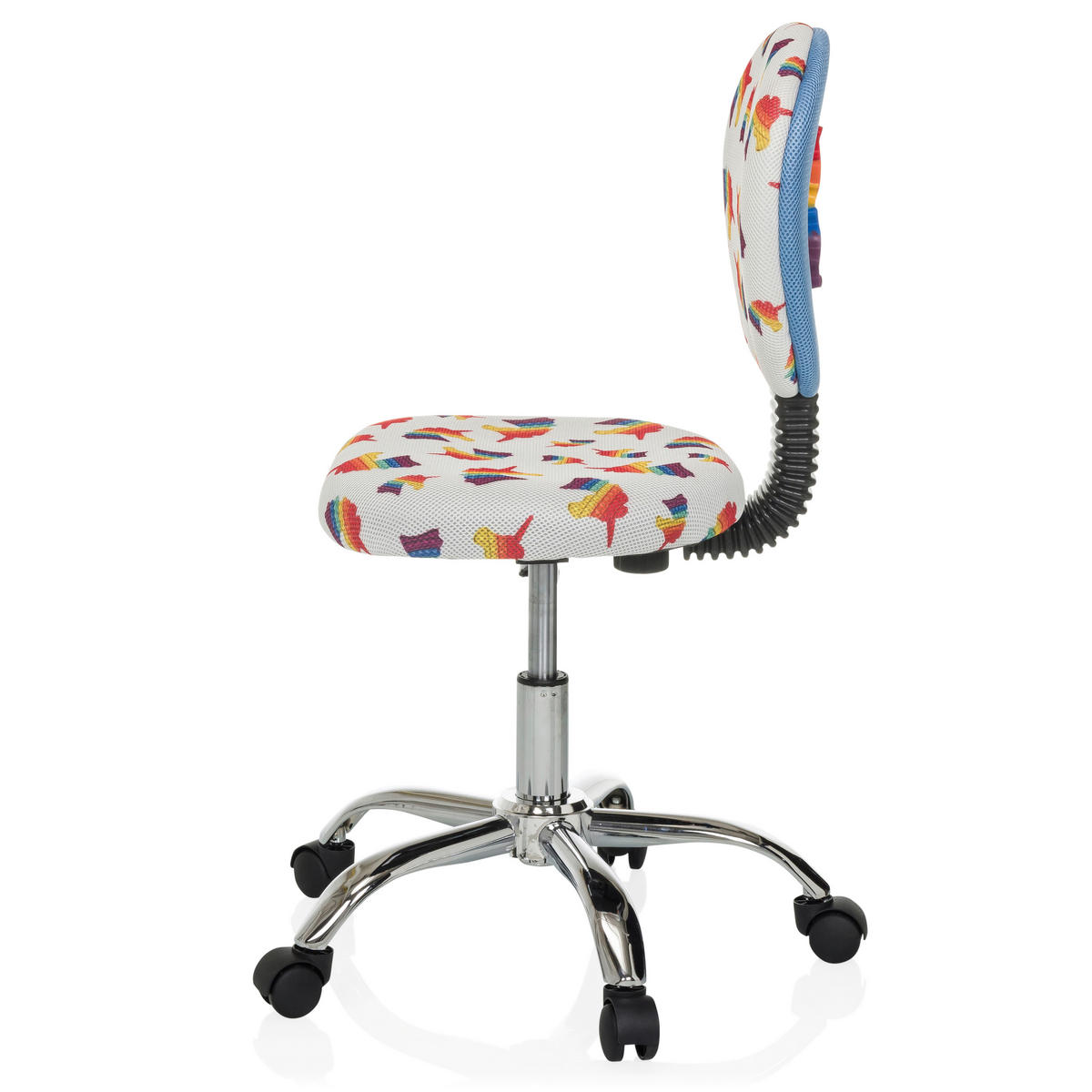 JUGENDDREHSTUHL  in Struktur Multicolor  - Multicolor/Alufarben, MODERN, Kunststoff/Textil (50/79-89/50cm) - MID.YOU