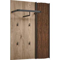 GARDEROBENPANEEL 75/115/29 cm  - Eichefarben, Design, Holz/Metall (75/115/29cm) - Johann Jakob