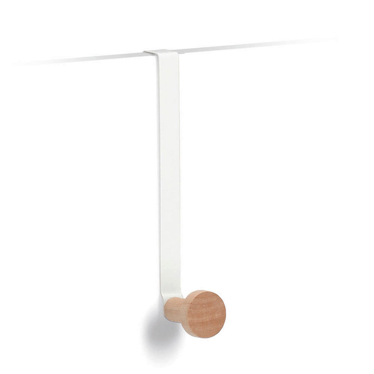 TÜRHAKEN  in Weiß  - Weiß, Basics, Holz/Metall (3/8/18cm) - Zeller Present