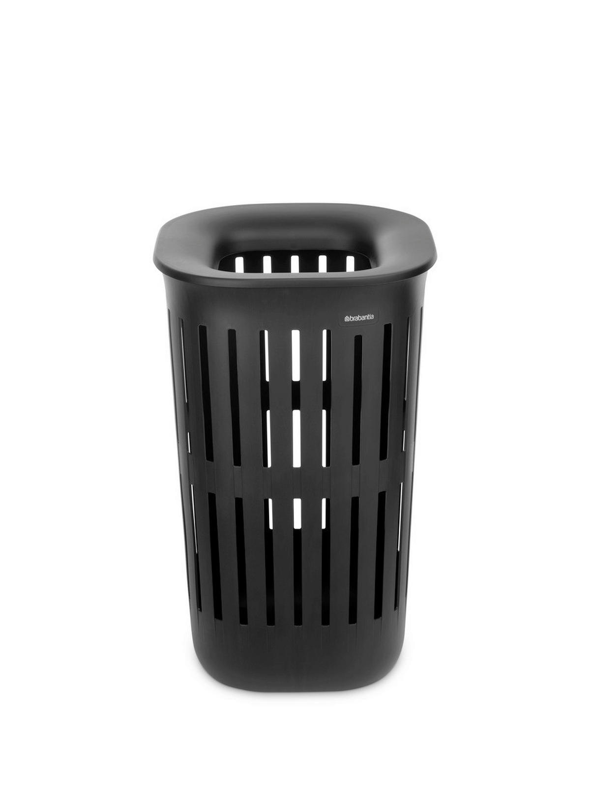 KOŠARA ZA PERILO - črna, Basics, umetna masa (38,2/38,2/64,3cm) - Brabantia