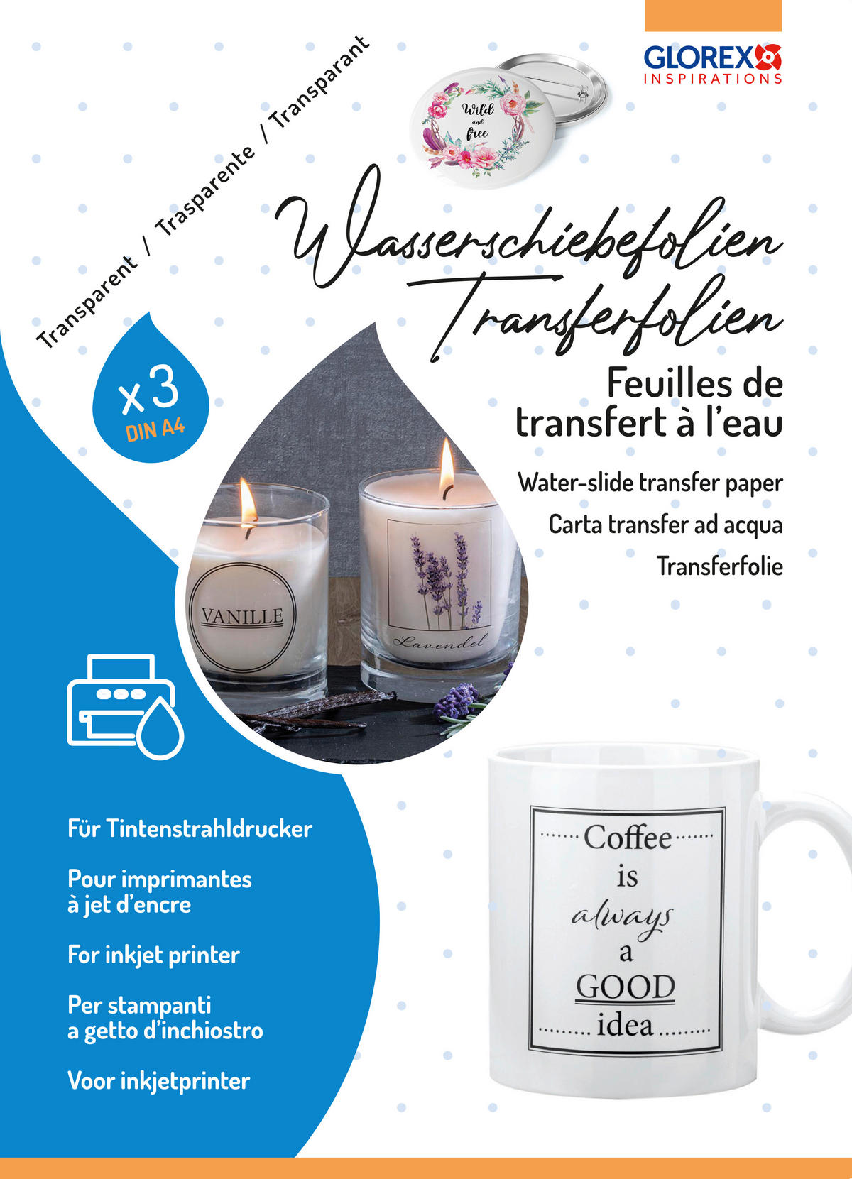 GLASDEKORFOLIE - Basics (34.3/22.4/0.1cm)