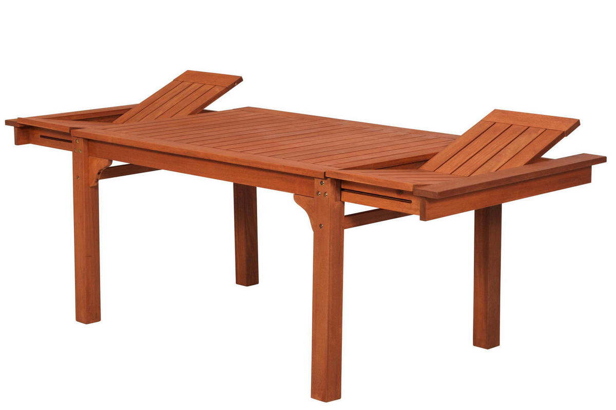 GARTENTISCHGRUPPE Eukalyptusholz Hartholz  - Eukalyptusholzfarben, KONVENTIONELL, Holz - Gardenson