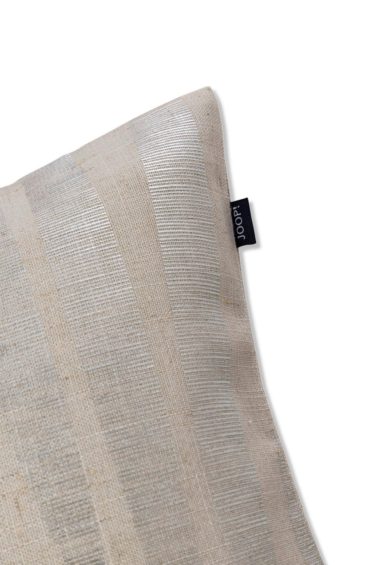 KISSENHÜLLE J!Fine-Leaf 50/50 cm  - Beige/Silberfarben, Basics, Textil (50/50cm) - Joop!