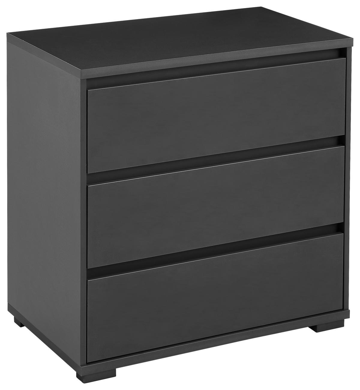 KOMMODE 80/79/48 cm  in Anthrazit  - Anthrazit, Design, Holzwerkstoff/Kunststoff (80/79/48cm) - Carryhome