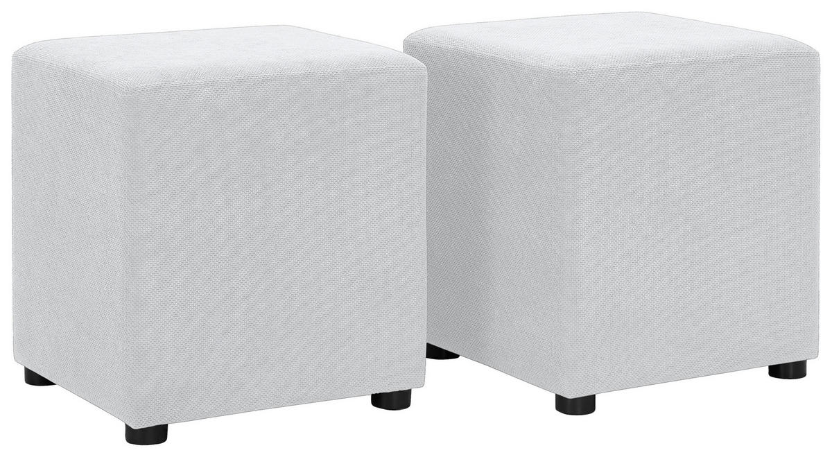 ECKSOFA Hellgrau Webstoff  - Hellgrau/Schwarz, KONVENTIONELL, Holz/Textil (283/244cm) - Carryhome