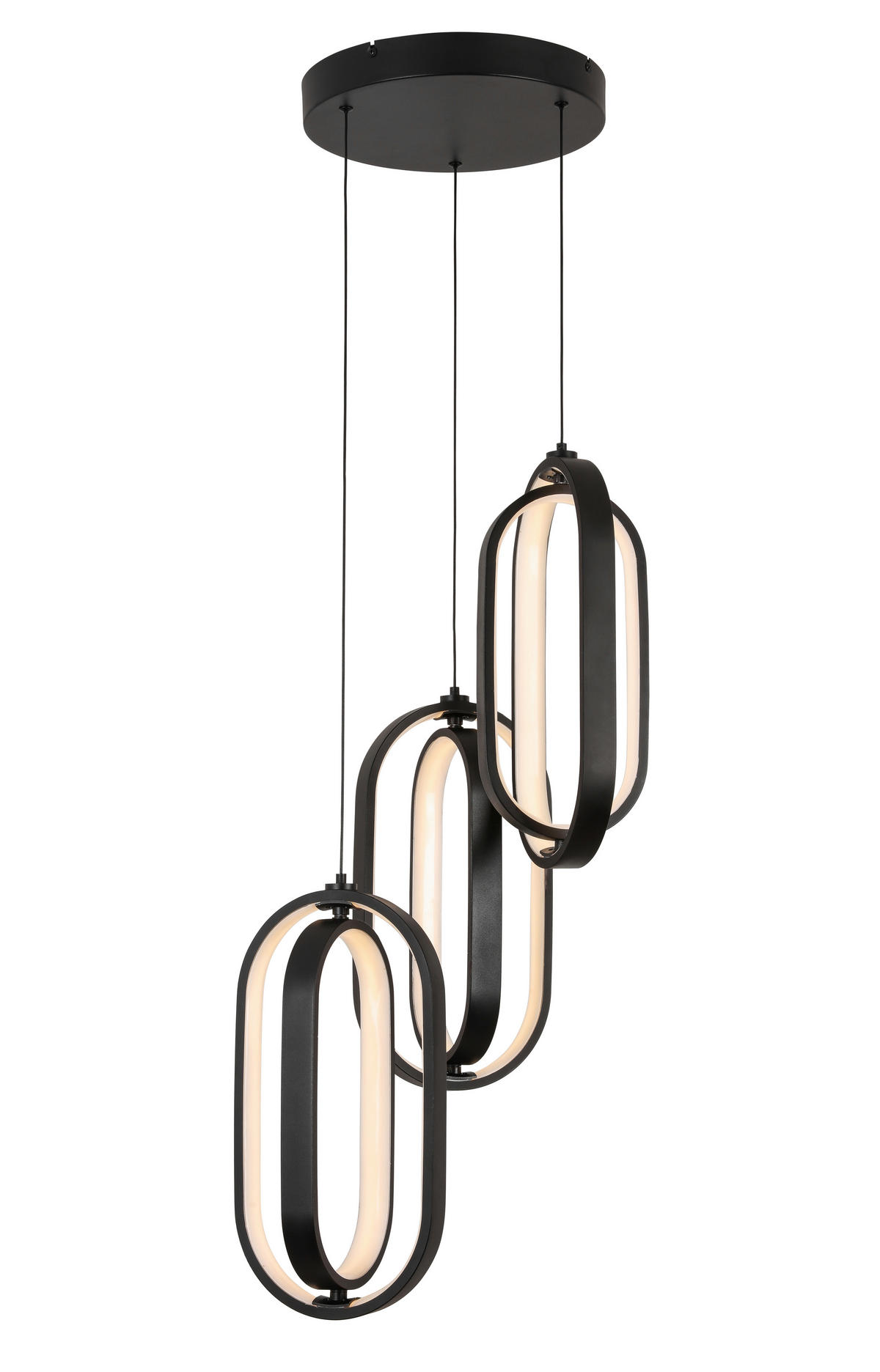 LED-HÄNGELEUCHTE 34/250 cm  - Schwarz, Design, Kunststoff/Metall (34/250cm) - Novel