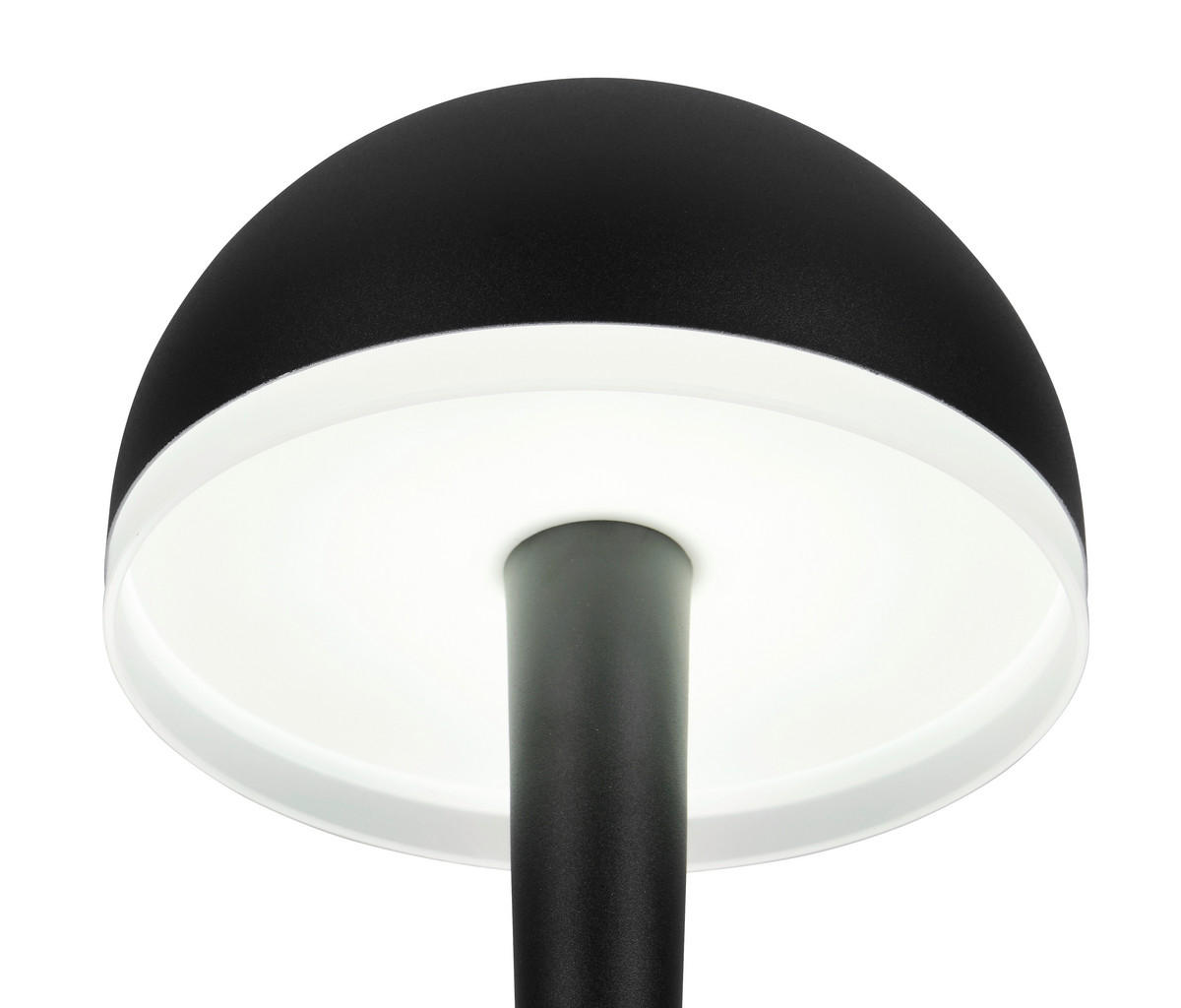 LED-STEHLEUCHTE - Weiss/Schwarz, Basics, Kunststoff/Metall (22/130,5cm)