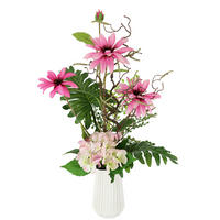 KUNSTBLUME  - Rosa/Grün, Basics, Textil (27/45cm)