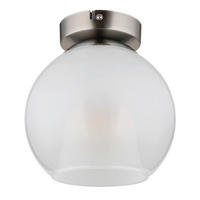 STROPNA SVETILKA BARRY 18/19 cm   - barve kroma/barve niklja, Basics, kovina/steklo (18/19cm) - Globo