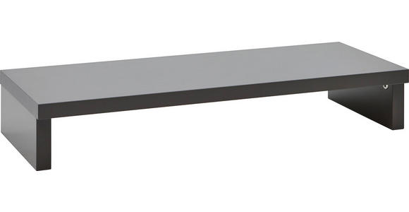 TV-AUFSATZ in - Graphitfarben, KONVENTIONELL, Holzwerkstoff (89/14/37cm) - Voleo