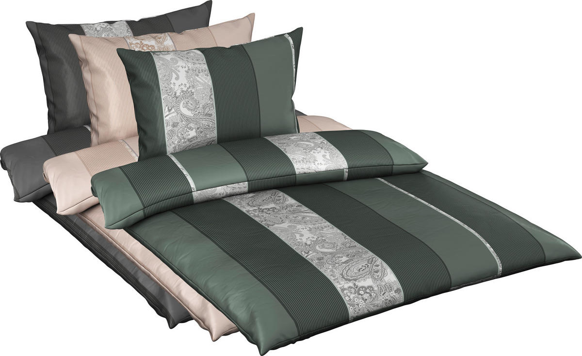 ÁGYNEMŰHUZAT-GARNITÚRA 140/200 cm  - zöld, Design, textil (140/200cm) - Dieter Knoll