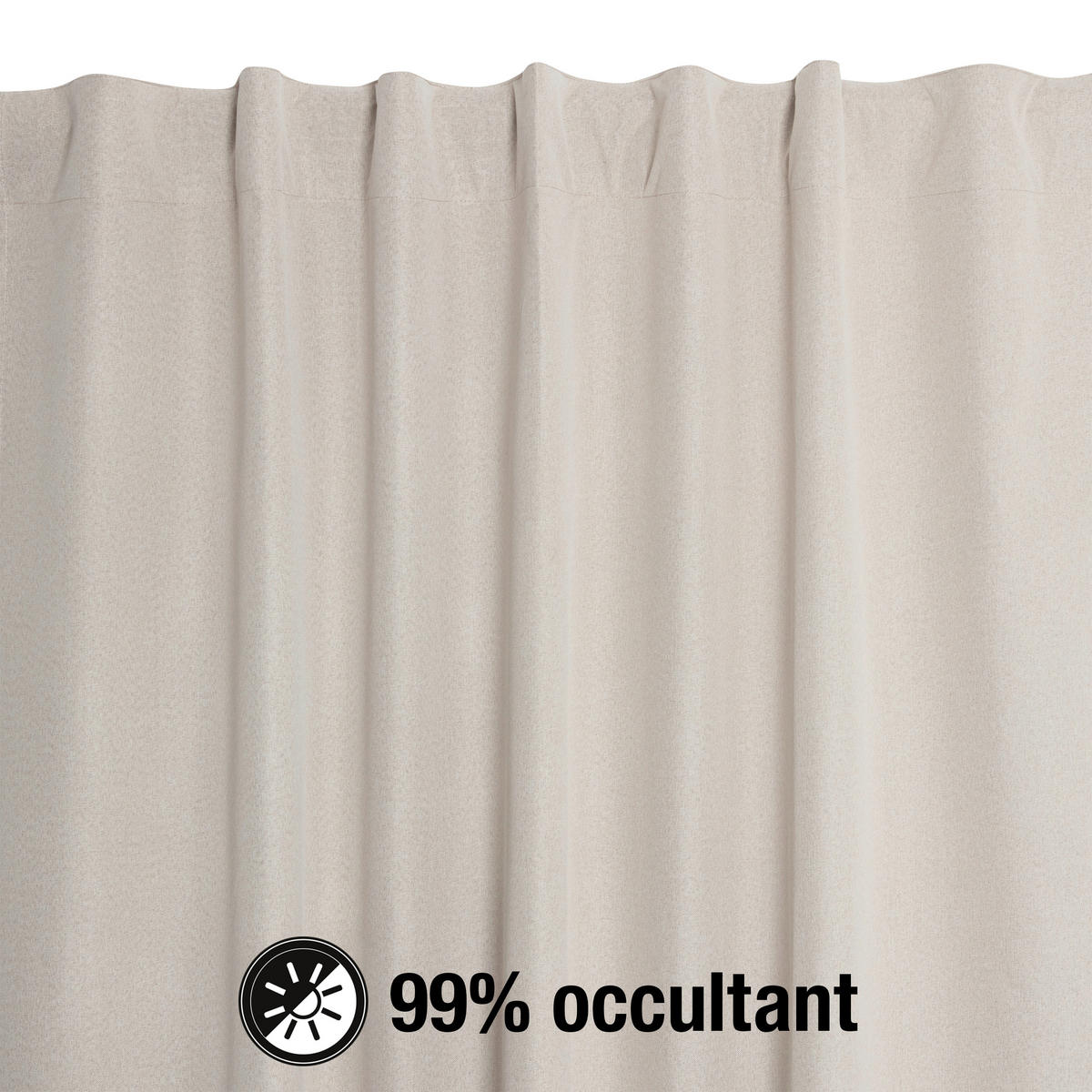 FERTIGVORHANG  black-out (lichtundurchlässig)   140/240 cm  - Taupe, Basics, Textil (140/240cm)