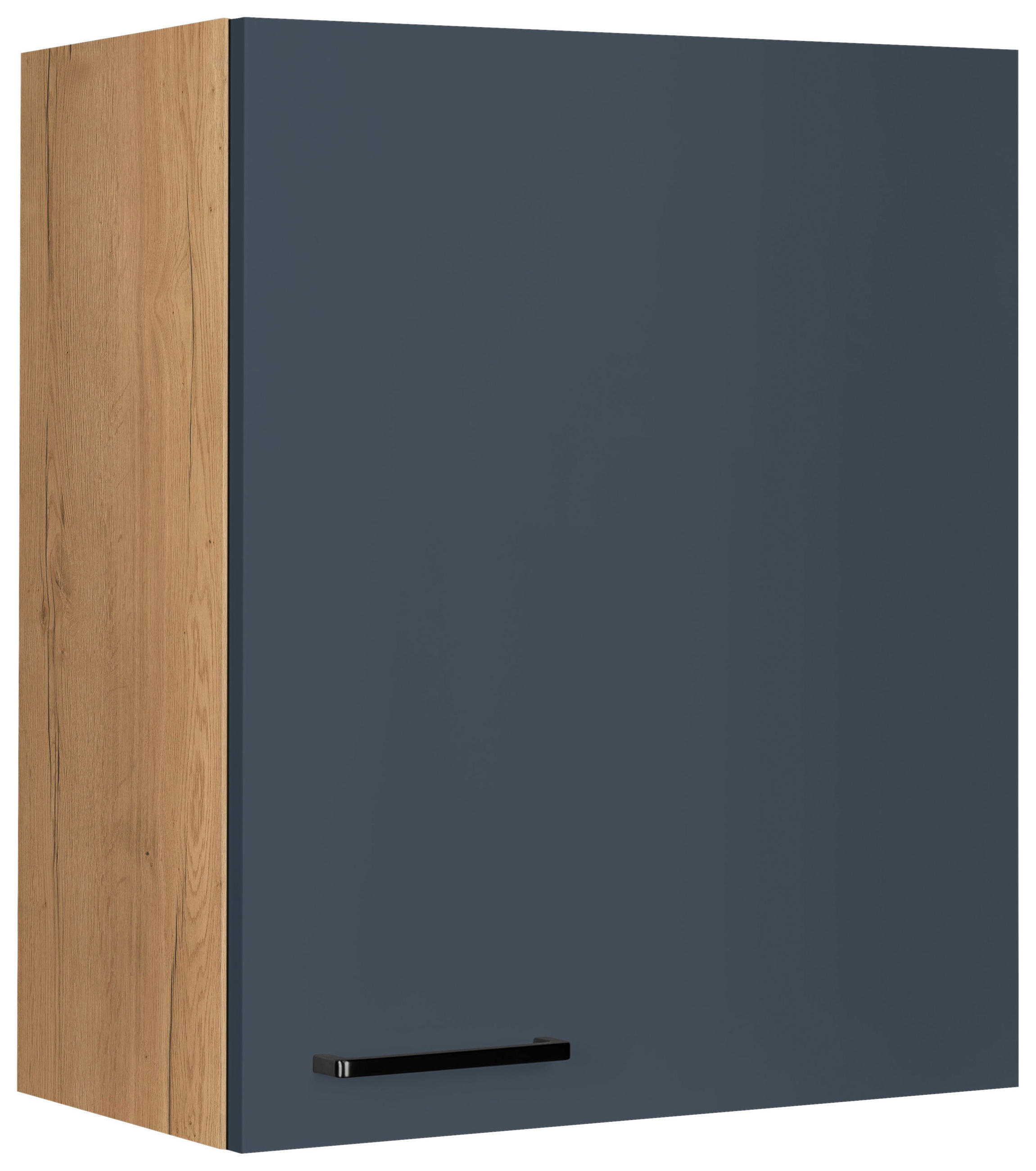 Nobilia Küchenoberschrank Easytouch Blau, Eiche 60x72x35 cm