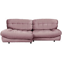 HÖRNSOFFA i plysch rosa  - svart/rosa, Design, textil/plast (170/250cm) - MID.YOU