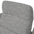 ECKSOFA in Chenille, Flachgewebe Hellgrau  - Hellgrau/Schwarz, Design, Textil/Metall (318/165cm) - Xora