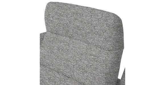 ECKSOFA in Chenille, Flachgewebe Hellgrau  - Hellgrau/Schwarz, Design, Textil/Metall (318/165cm) - Xora