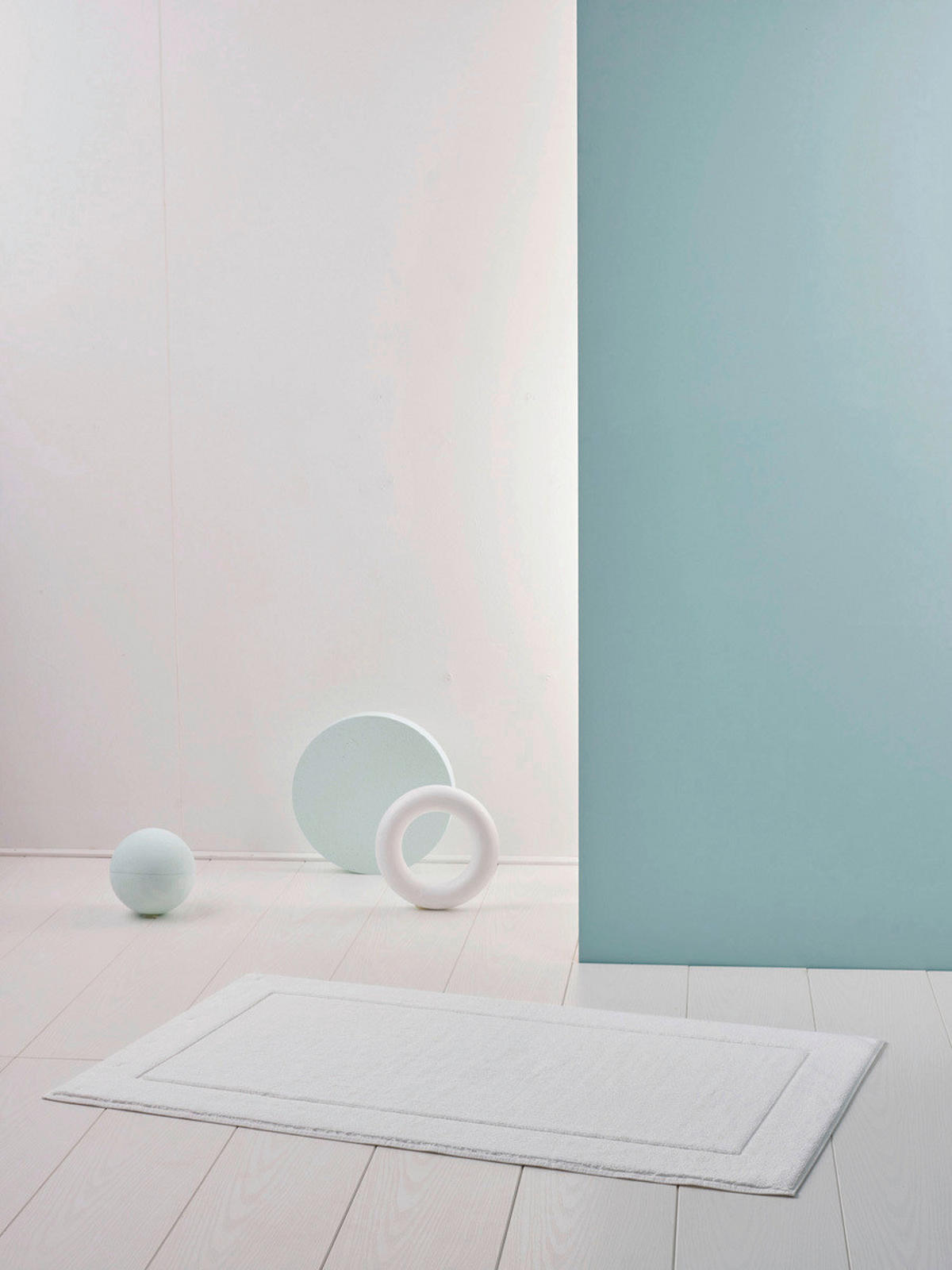 KUPAONSKI TEPIH bijela  LONDON  - bijela, Konvencionalno, tekstil (60/100cm) - Aquanova