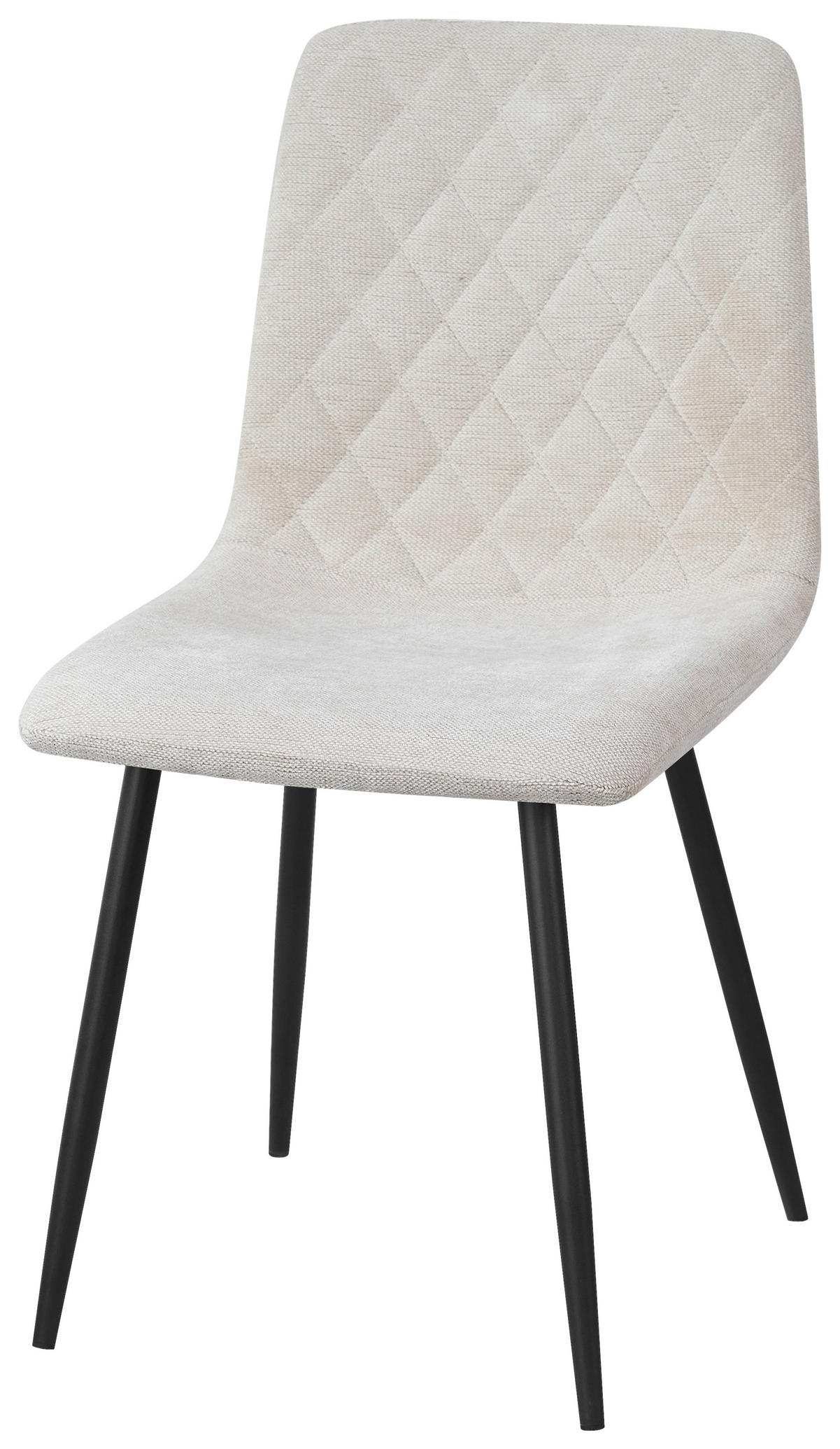 STUHL   Webstoff  - Beige/Schwarz, Design, Textil/Metall (45/87/55cm) - Ti'me