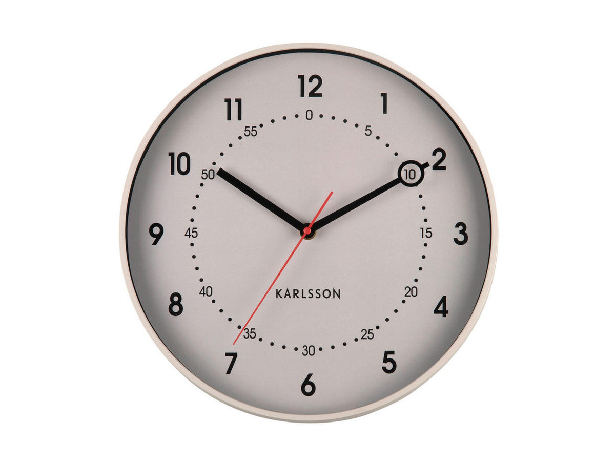 UHR  Greige 31,5 cm  - Greige, Basics, Kunststoff (31,5cm) - Karlsson
