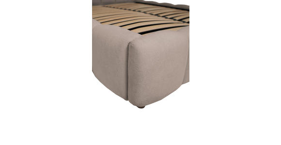 POLSTERBETT Lattenrost, Bettkasten Beige 160/200 cm  - Beige/Schwarz, KONVENTIONELL, Holz/Kunststoff (160/200cm) - Carryhome