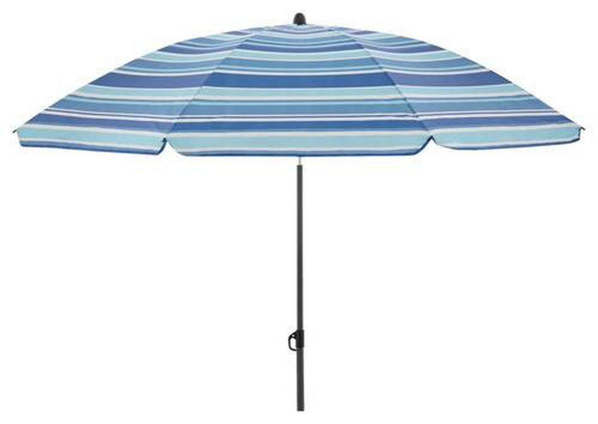 SONNENSCHIRM 160 cm Dunkelblau, Blau, Hellblau  - Blau/Anthrazit, Design, Textil/Metall (160/160cm) - Doppler