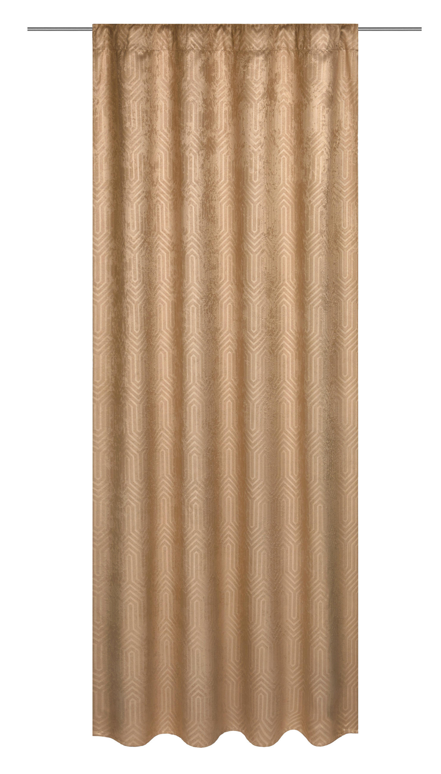Vorhang Mit Schlaufen Und Band Bianca 140x245 Cm Beige