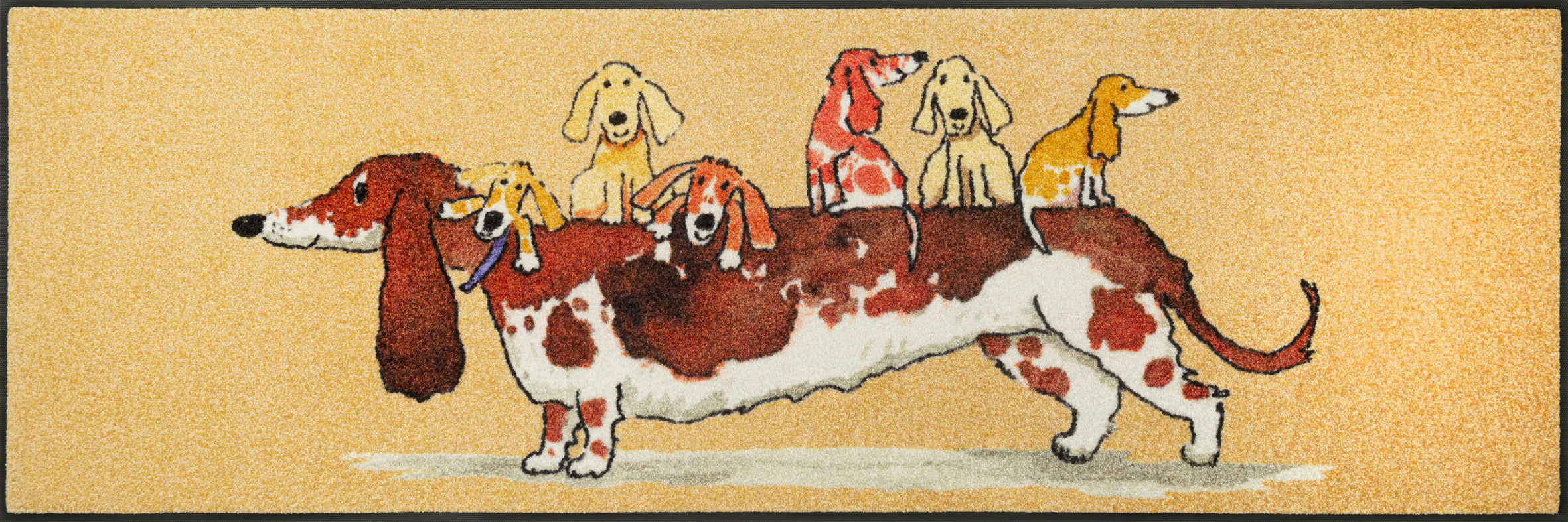 LÄUFER 60/180 cm  - Multicolor, Design, Kunststoff/Textil (60/180cm) - wash+dry