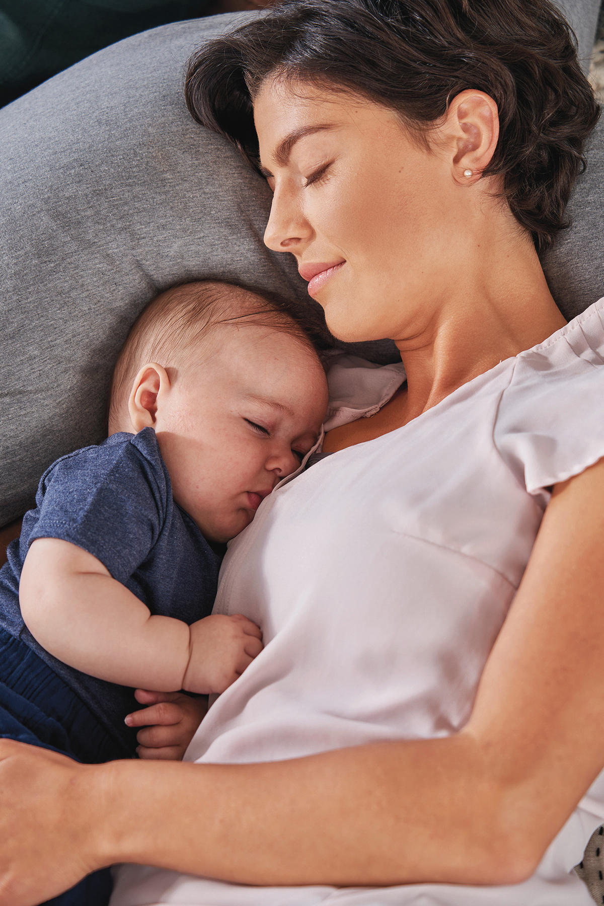 JASTUK ZA DOJENJE  190 cm     - siva/zelena, Basics, tekstil (190cm) - Trendline