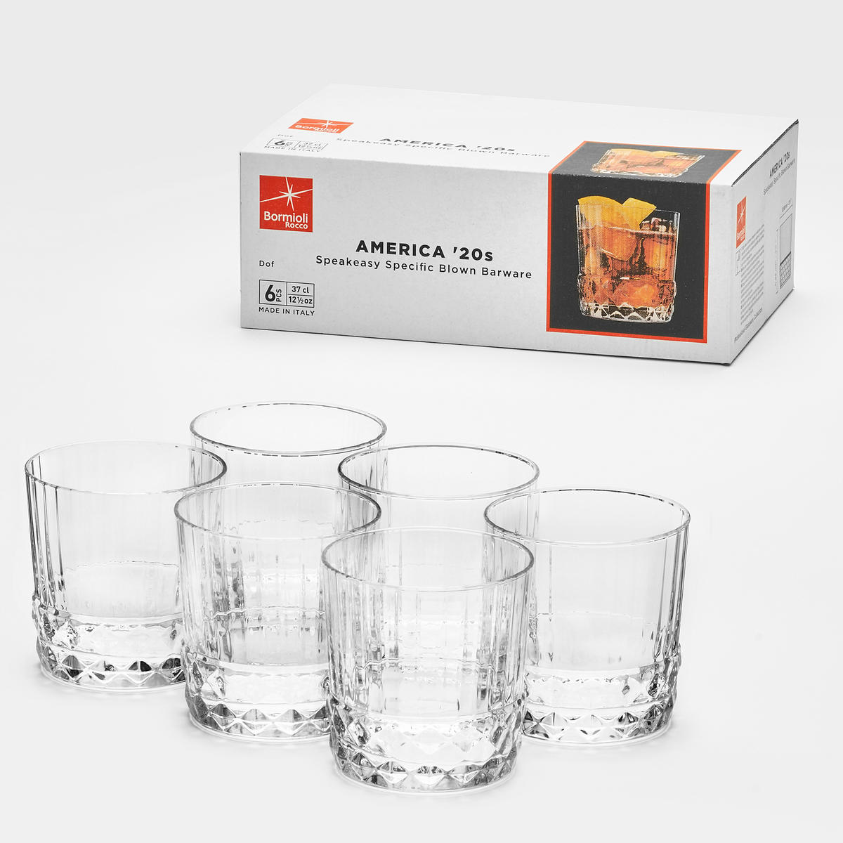 WHISKYGLAS AMERICA 20`S 6-teilig  - Klar, KONVENTIONELL, Glas (18,6/10/27,50cm) - Van Well