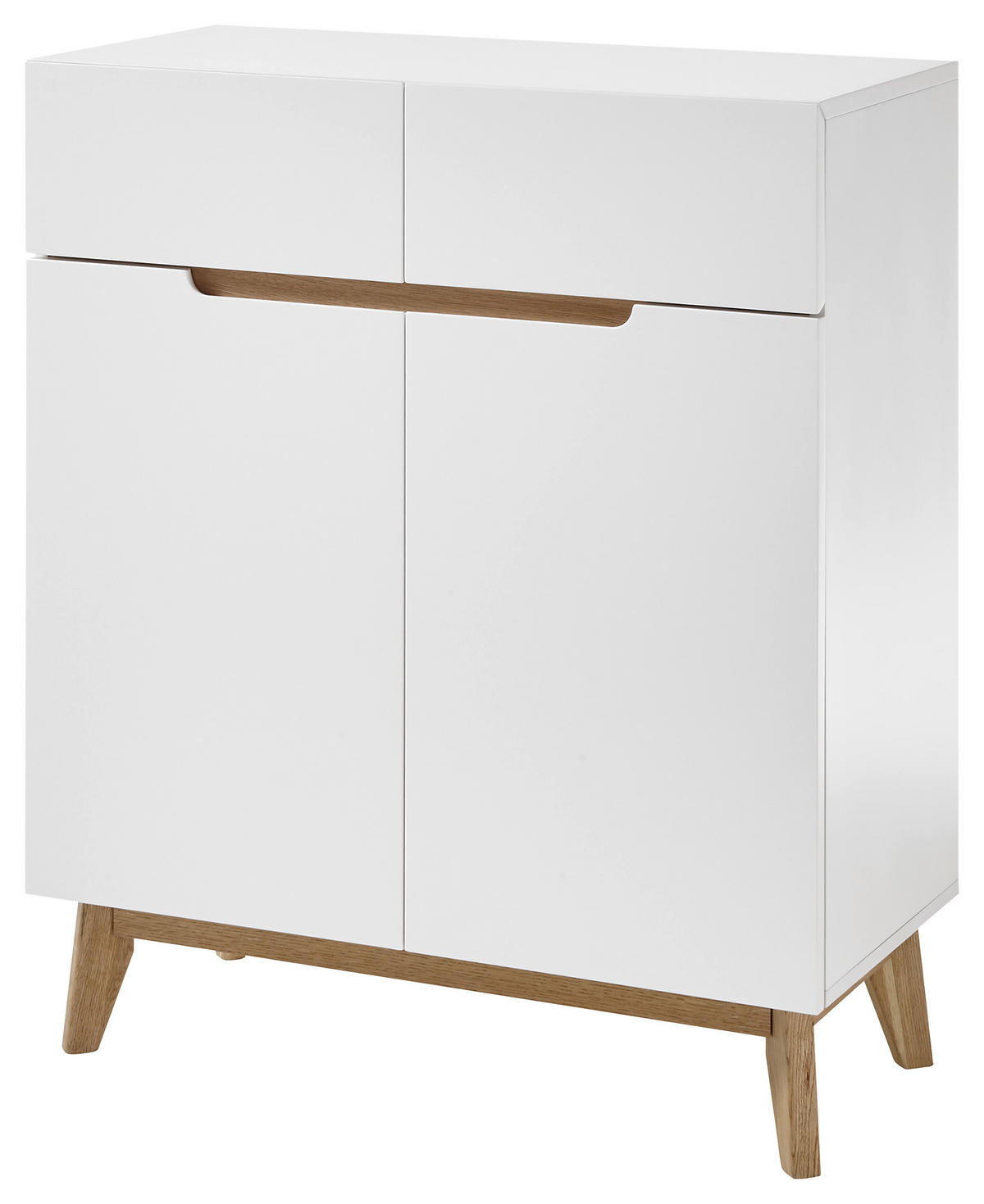 SCHUHSCHRANK 85/101/40 cm  - Eichefarben/Weiß, Design, Holz/Holzwerkstoff (85/101/40cm)