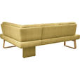 ECKBANK 280/174 cm  in Gelb, Eichefarben  - Eichefarben/Gelb, Design, Holz/Textil (280/174cm) - Dieter Knoll