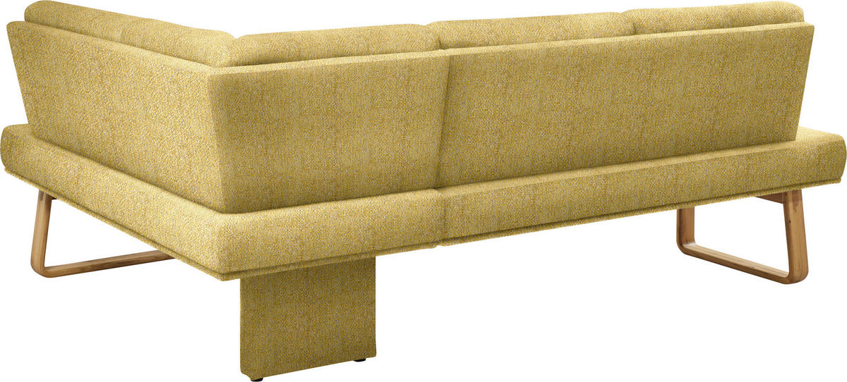 ECKBANK 280/174 cm  in Gelb, Eichefarben  - Eichefarben/Gelb, Design, Holz/Textil (280/174cm) - Dieter Knoll