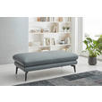 2,5-SITZER in Echtleder Grau  - Schwarz/Grau, Design, Leder/Metall (196/86/104cm) - Dieter Knoll