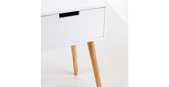 NACHTSCHRANK Kiefer massiv  - Weiß/Naturfarben, Design, Holz/Holzwerkstoff (30/40/52cm) - Xora