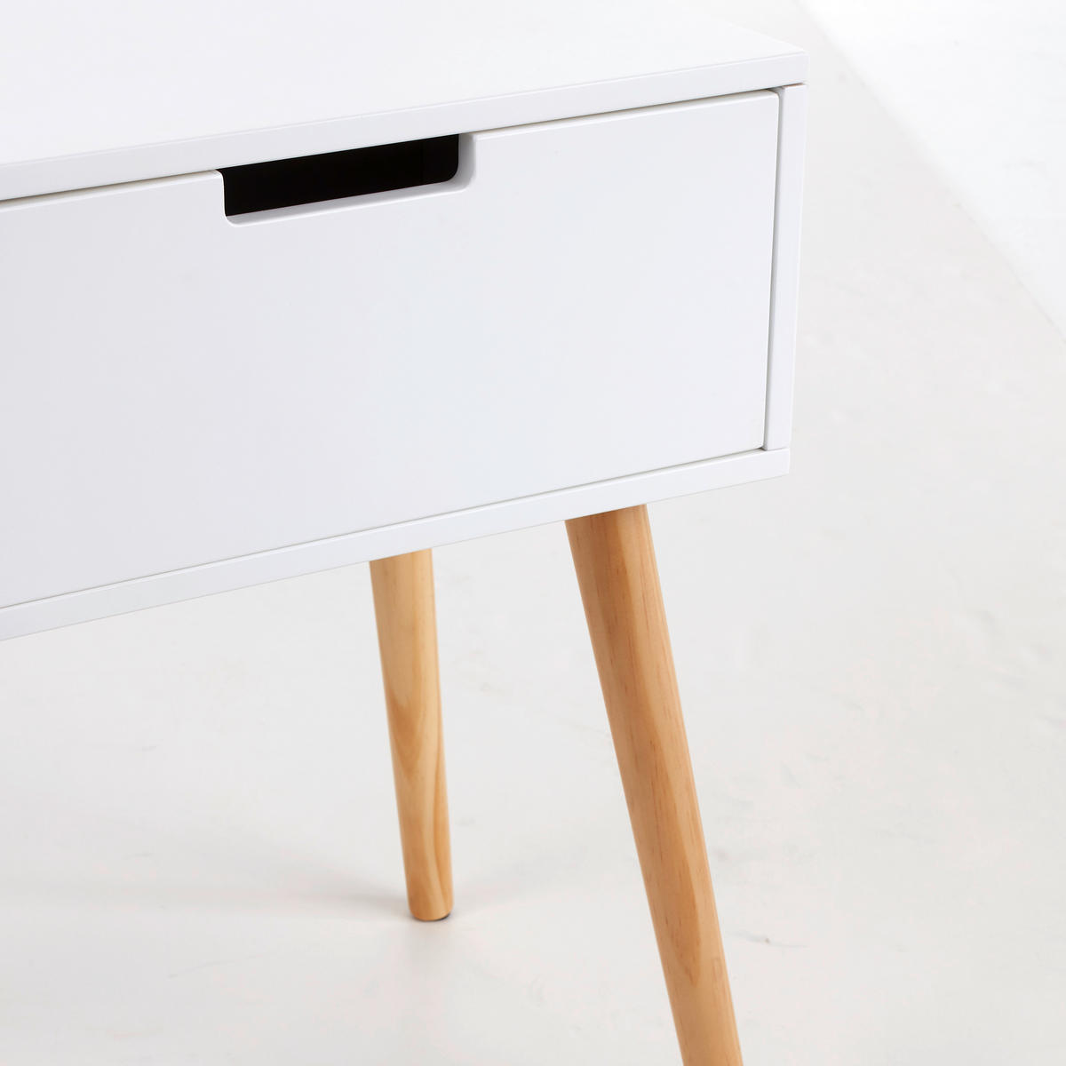 NOĆNI ORMARIĆ prirodne boje, bijela   - bijela/prirodne boje, Design, drvni materijal/drvo (30/40/52cm) - Xora