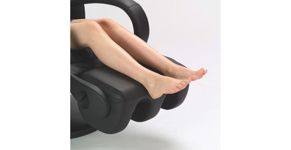 MASSAGESESSEL in Textil, Leder Schwarz - Schwarz, Design, Leder/Kunststoff (72/128/90cm) - Cantus