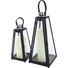 LATERNENSET - Schwarz, LIFESTYLE, Glas/Metall - Ambia Home LATERNENSET - Schwarz, LIFESTYLE, Glas/Metall - Ambia Home