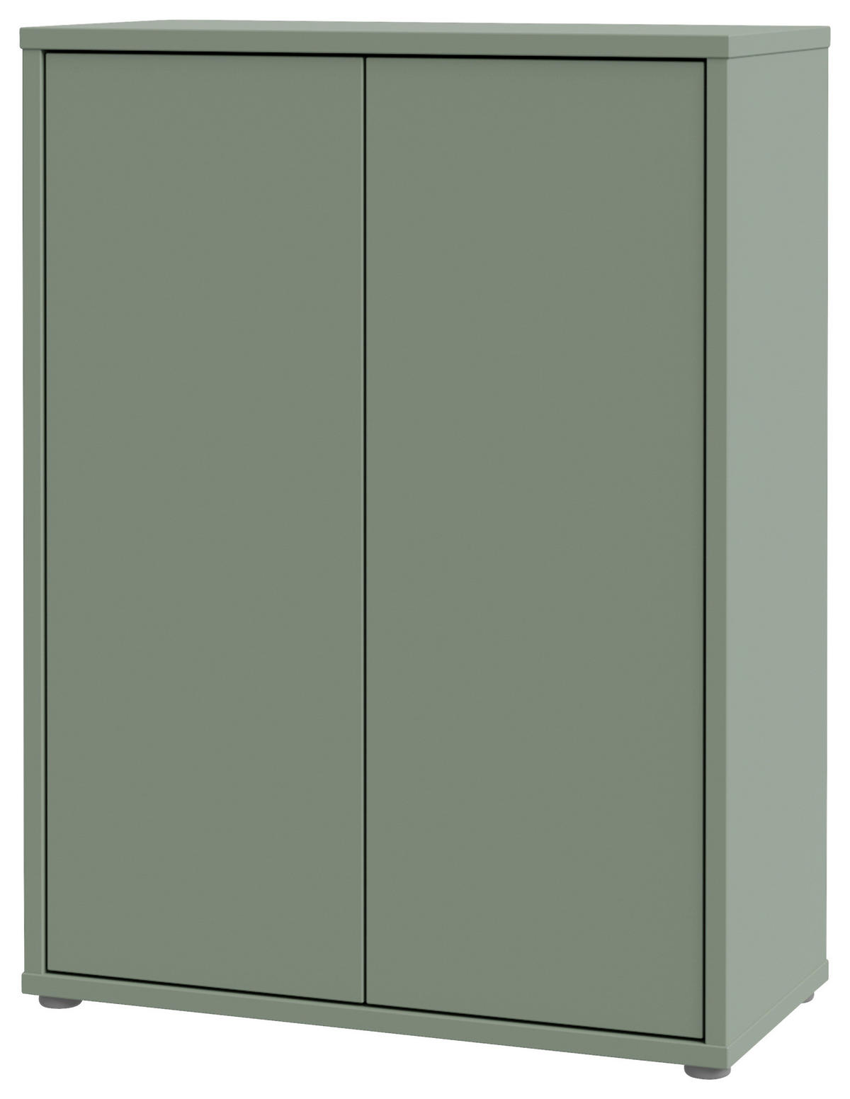 SCHUHSCHRANK Salbeigrün  - Salbeigrün/Grau, MODERN, Holzwerkstoff/Kunststoff (74,5/99,1/34,9cm) - Carryhome