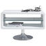 TV-ELEMENT Chromfarben, Weiß - Chromfarben/Weiß, Design, Glas/Metall (80/50/40cm) - Xora
