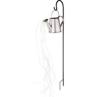 SOLARLEUCHTE Giesela 30/17/112 cm   - Transparent/Silberfarben, LIFESTYLE, Metall (30/17/112cm) - Ambia Garden