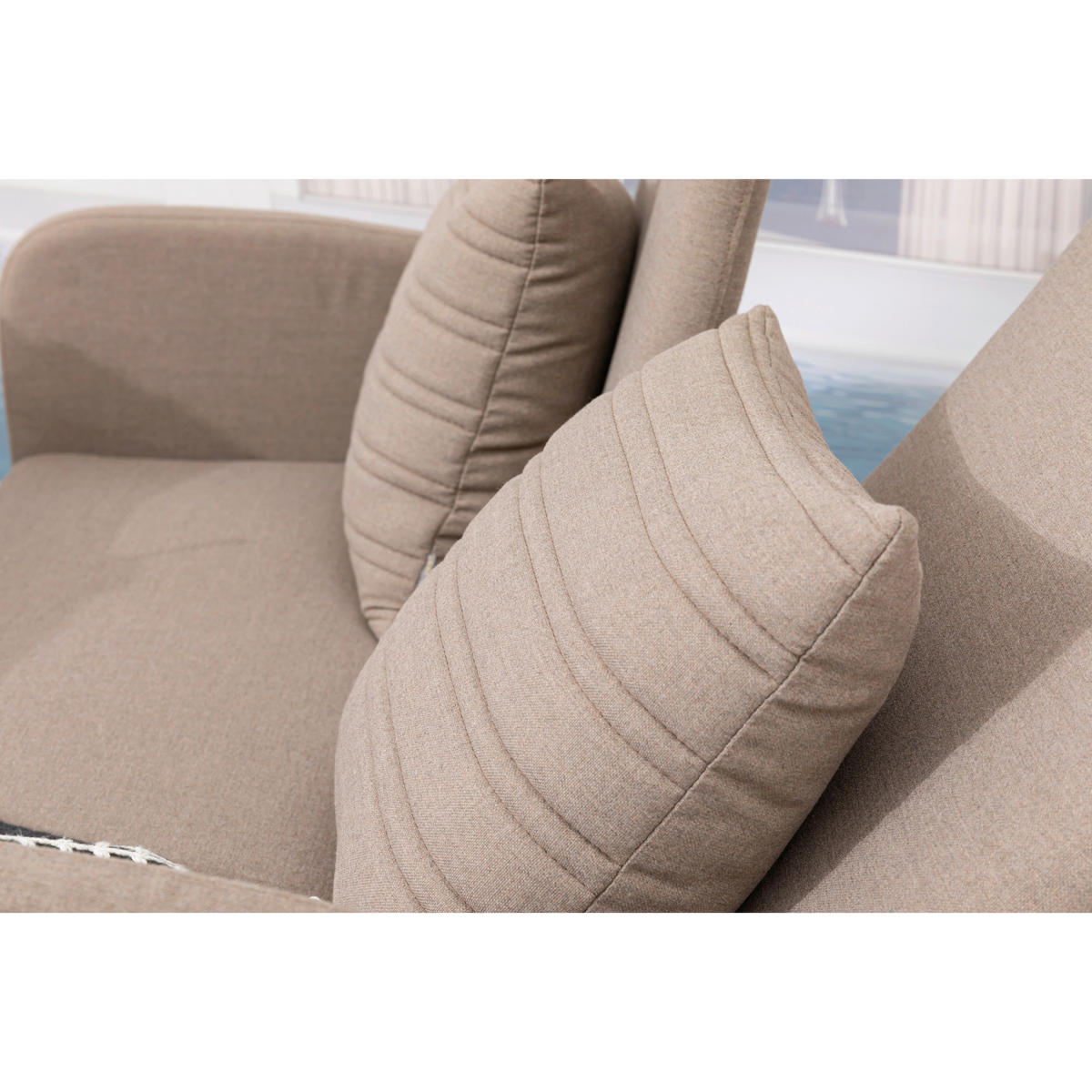 OUTDOOR-KISSEN  - Naturfarben, MODERN, Textil (45/45cm) - Gardenson